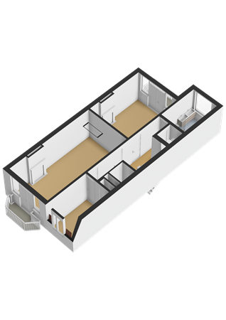 Floorplan - Rodenrijselaan 16b, 3037 XE Rotterdam